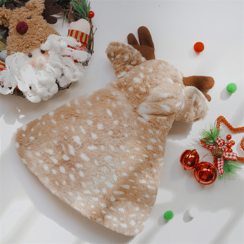 Pet Christmas Apparel Elk Cloa - Winter Clothing Dress Up ulasan dan harga
