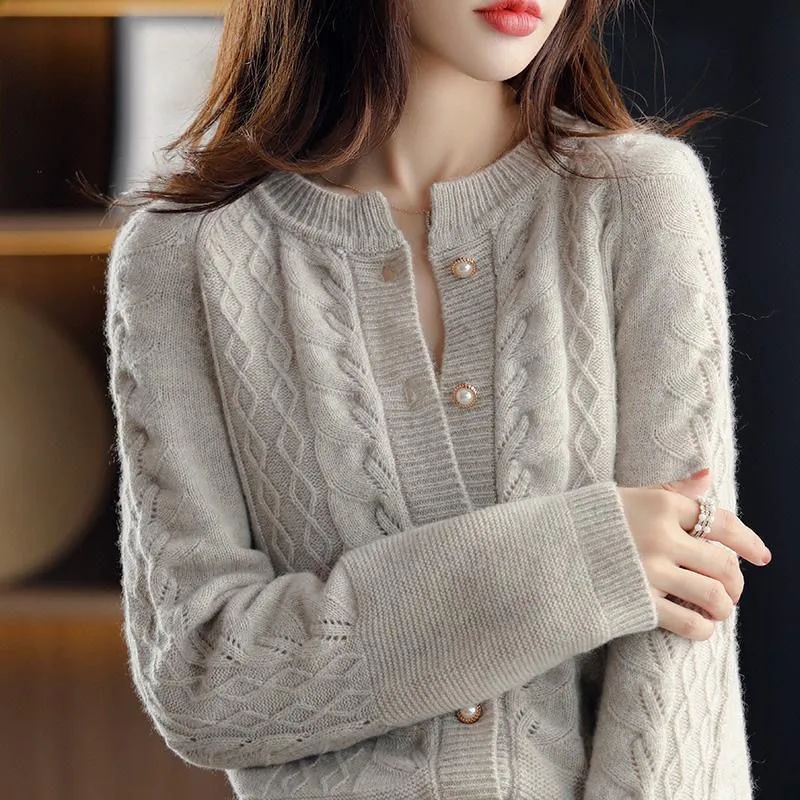 Vintage Knitted Cardigan Jacke - Winter Clothing Trends 2026 ulasan dan harga