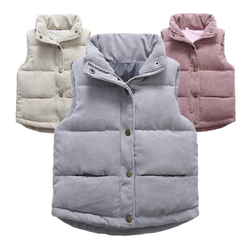 Kids Boys Girls Corduroy Vests - Winter Clothing Kids ulasan dan harga