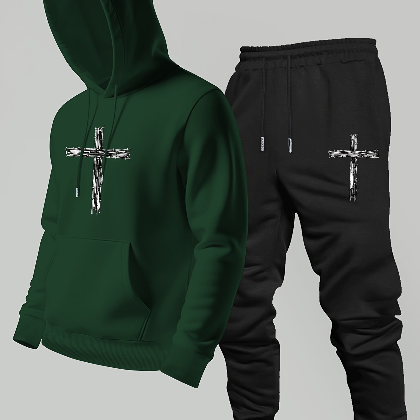 Hooded sweatshirt and long pan - Winter Clothing Logos ulasan dan harga