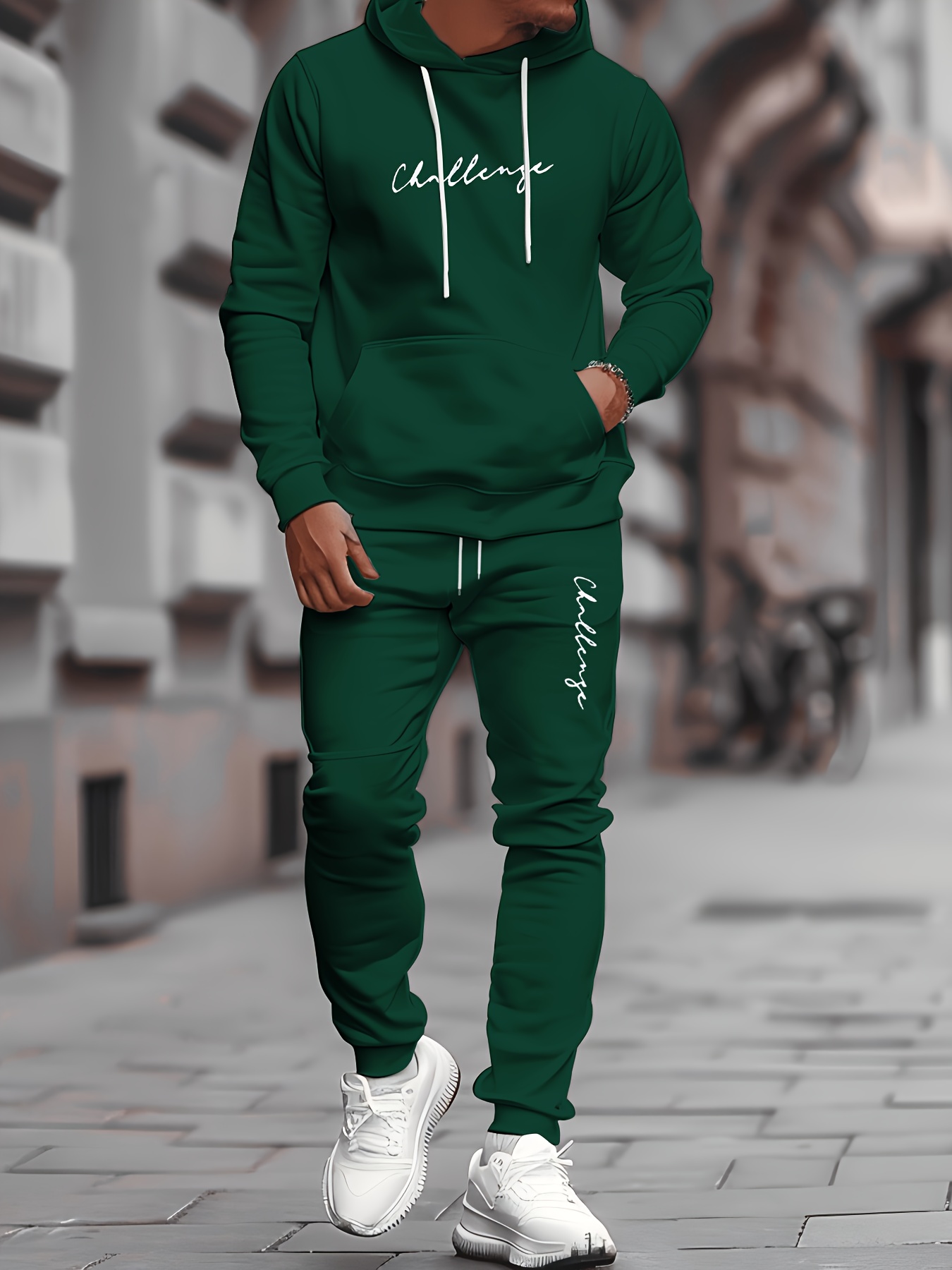 Men's hooded sweatshirt + jogg - Winter Clothing Affordable ulasan dan harga