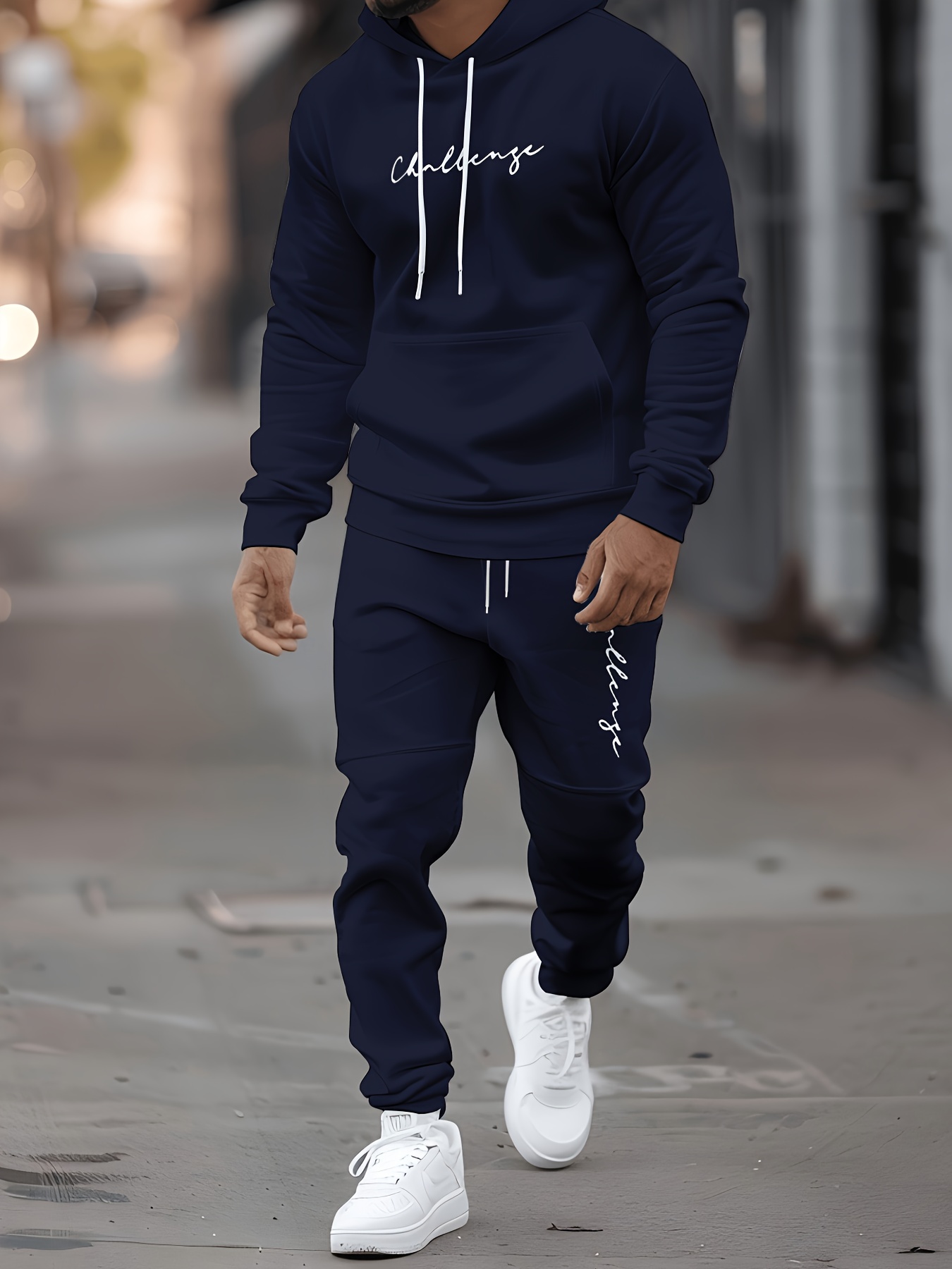 Men's hooded sweatshirt + jogg - Winter Clothing Affordable ulasan dan harga