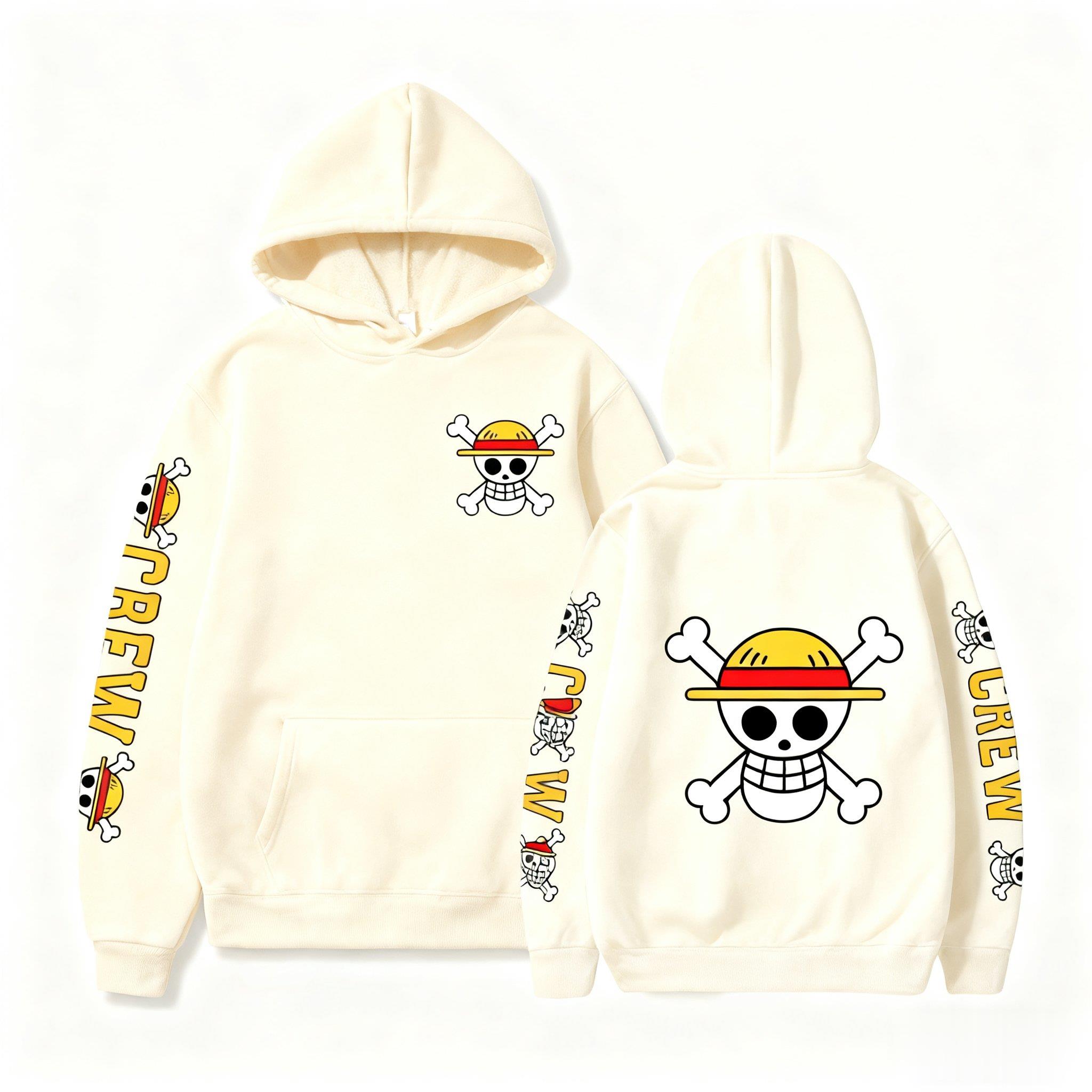 One Piece Skull Print Hoodie M - Winter Clothing Trends 2026 ulasan dan harga