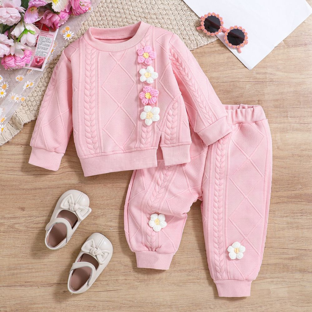 Kids Fashion Floral Outfit Aut - Winter Clothing Kids ulasan dan harga
