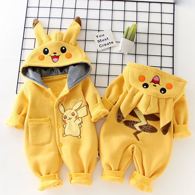 Cartoon Pocket Monsters Baby P - Winter Clothing Kids ulasan dan harga