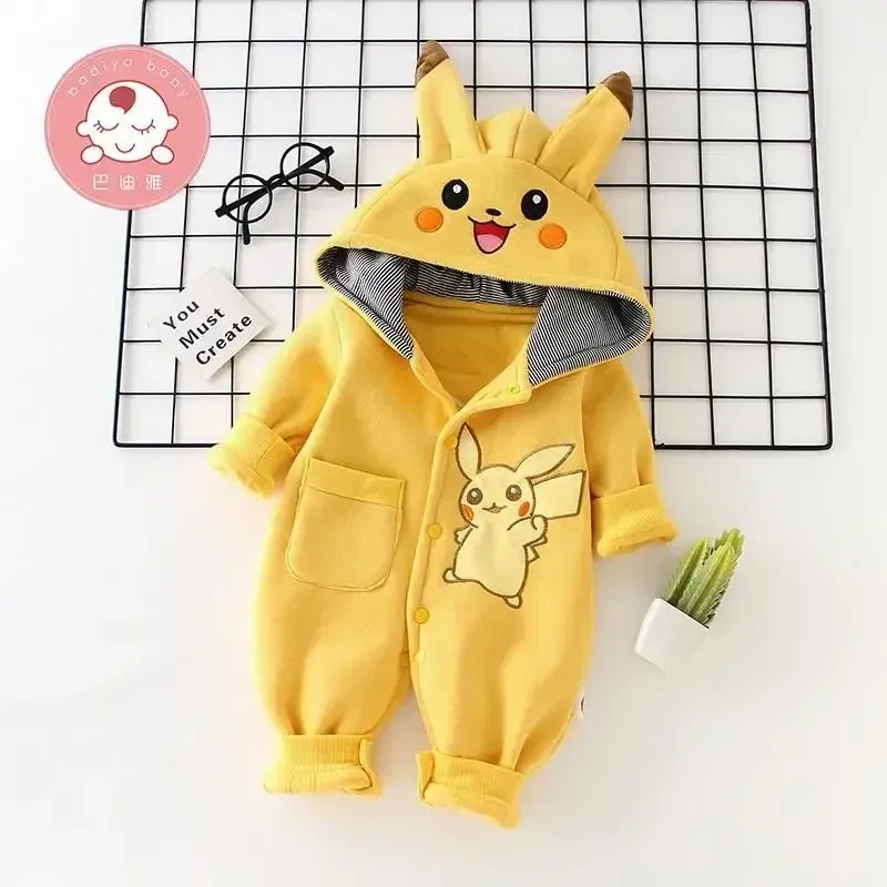 Cartoon Pocket Monsters Baby P - Winter Clothing Kids ulasan dan harga