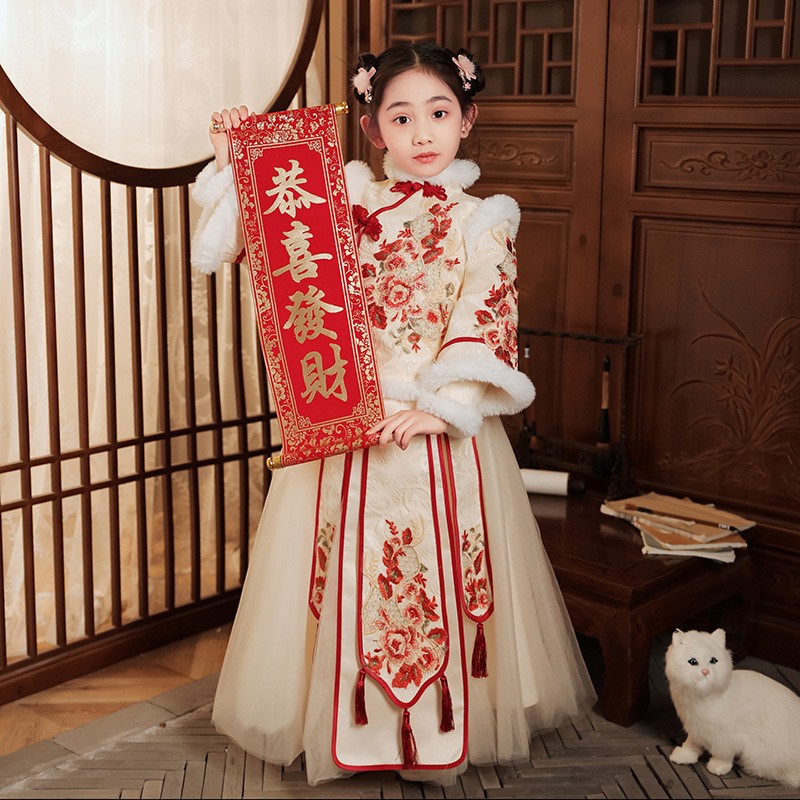 Red Chinese New Year Clothing  - Winter Clothing Kids ulasan dan harga
