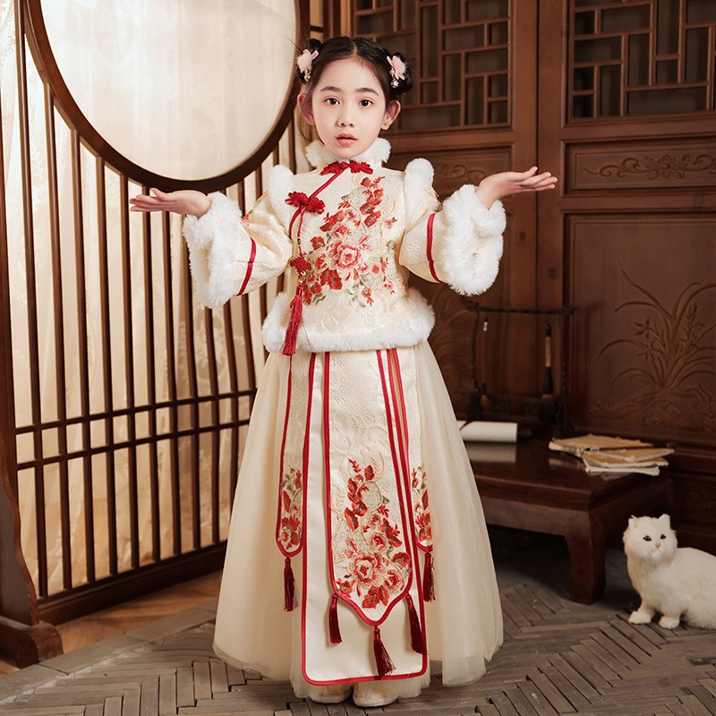 Red Chinese New Year Clothing  - Winter Clothing Kids ulasan dan harga