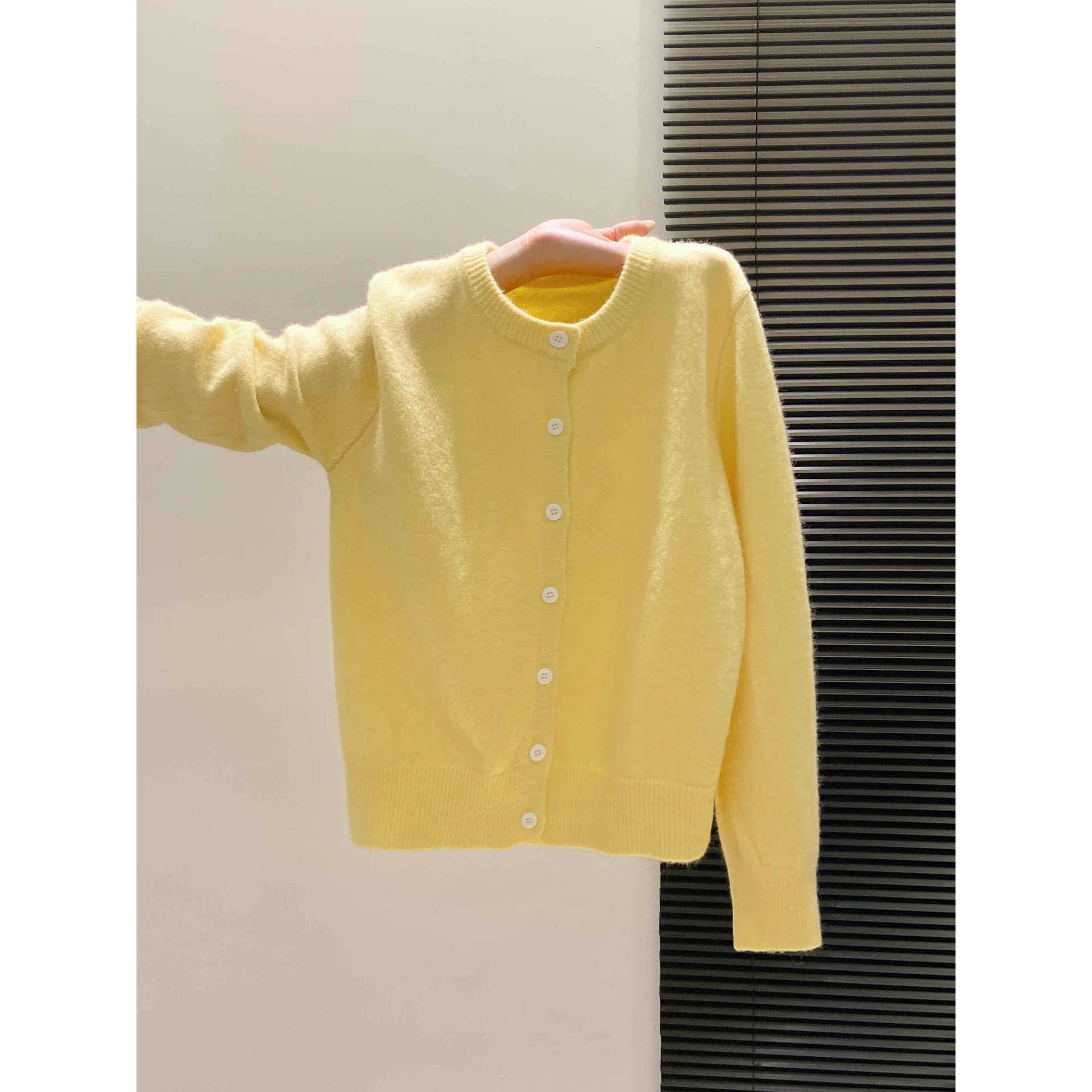 Solid Color Women's Knit Cardi - Winter Clothing Colors ulasan dan harga