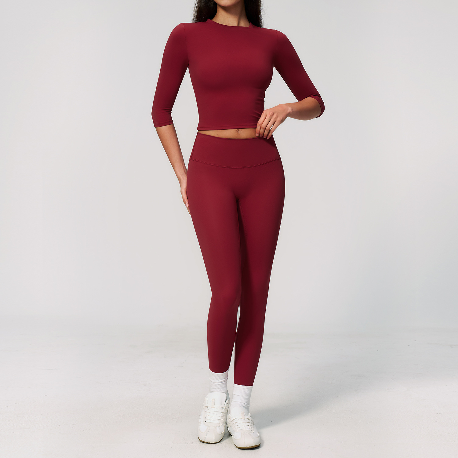 Yoga Suit 2PCS Sports Set Quic - Winter Clothing Logos ulasan dan harga