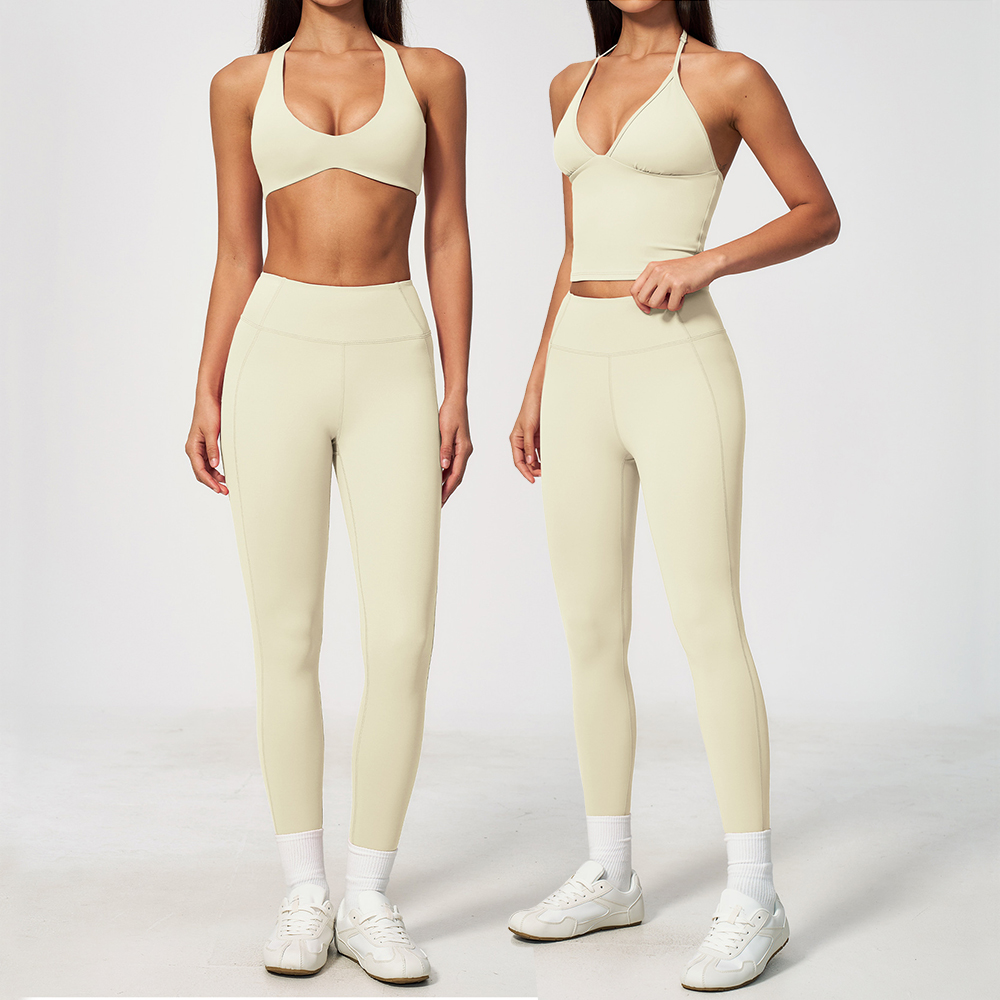 Women 2PCS Yoga Set 3/4 Sleeve - Winter Clothing Logos ulasan dan harga